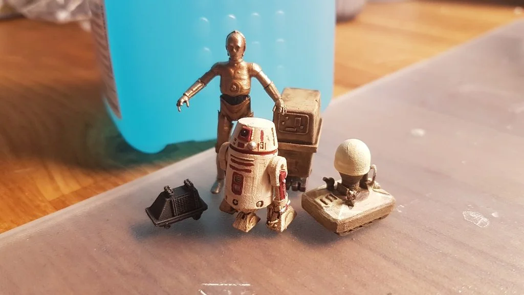 Thingiverse Miniatures Packs: Discover 3D Printable Designs 4 Star Wars Legion Scale Droid pack