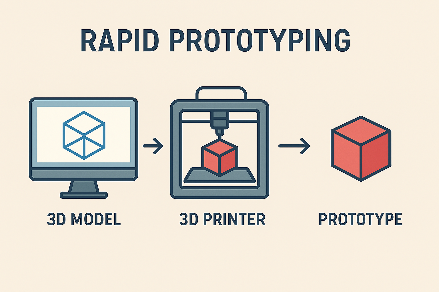alt_text: A vibrant workspace showcasing diverse engineers prototyping with 3D models, sketches, and tech tools.