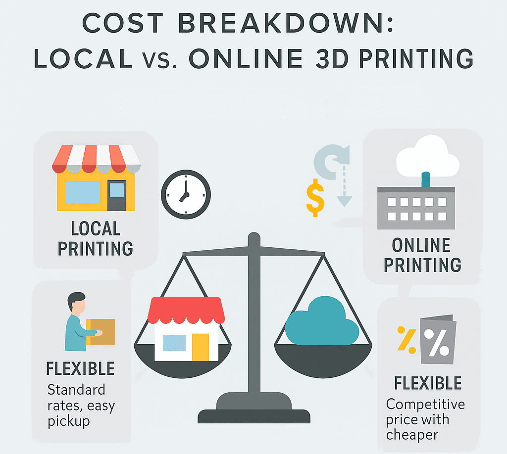 Local vs Online 3D printing: Avoid These 6 Costly Mistakes 2 Local vs Online 3d printing Cost Breakdown with Real-World Scenarios