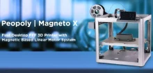 Magneto X from Peopoly: A 3D printer which runs on magnets, not on rails