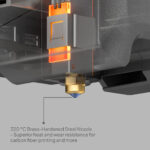 Elegoo Centauri Carbon brass hardened steel nozzle rated to 320 °C for carbon fiber filaments